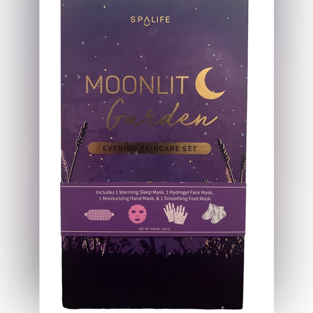 Spa Life Moonlit Garden Evening Skincare Set Sleep Mask  NEW